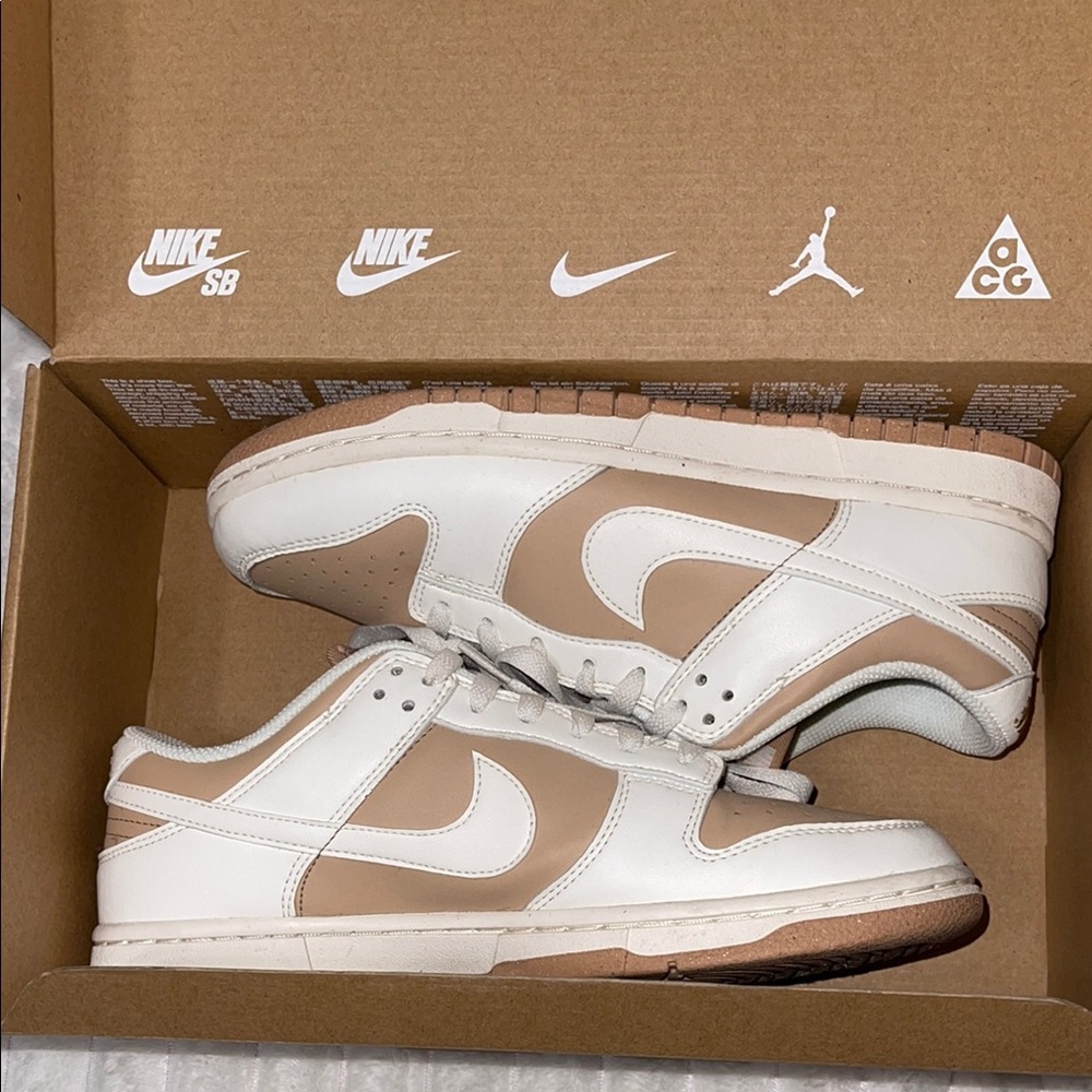 Nike Dunk Low Next Nature in Hemp / Sail | Size 9.5 Women